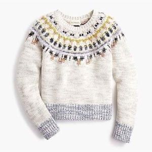 The Reeds x J Crew fuzzy fair Isle sweater XS